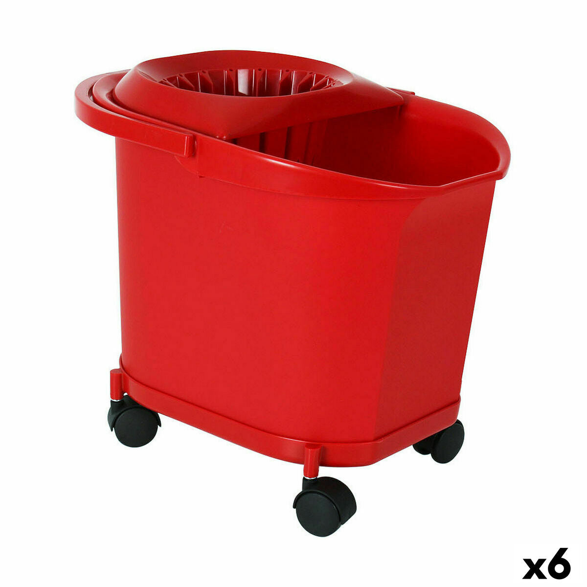 Cleaning bucket 16 L Red (6 Units)-0
