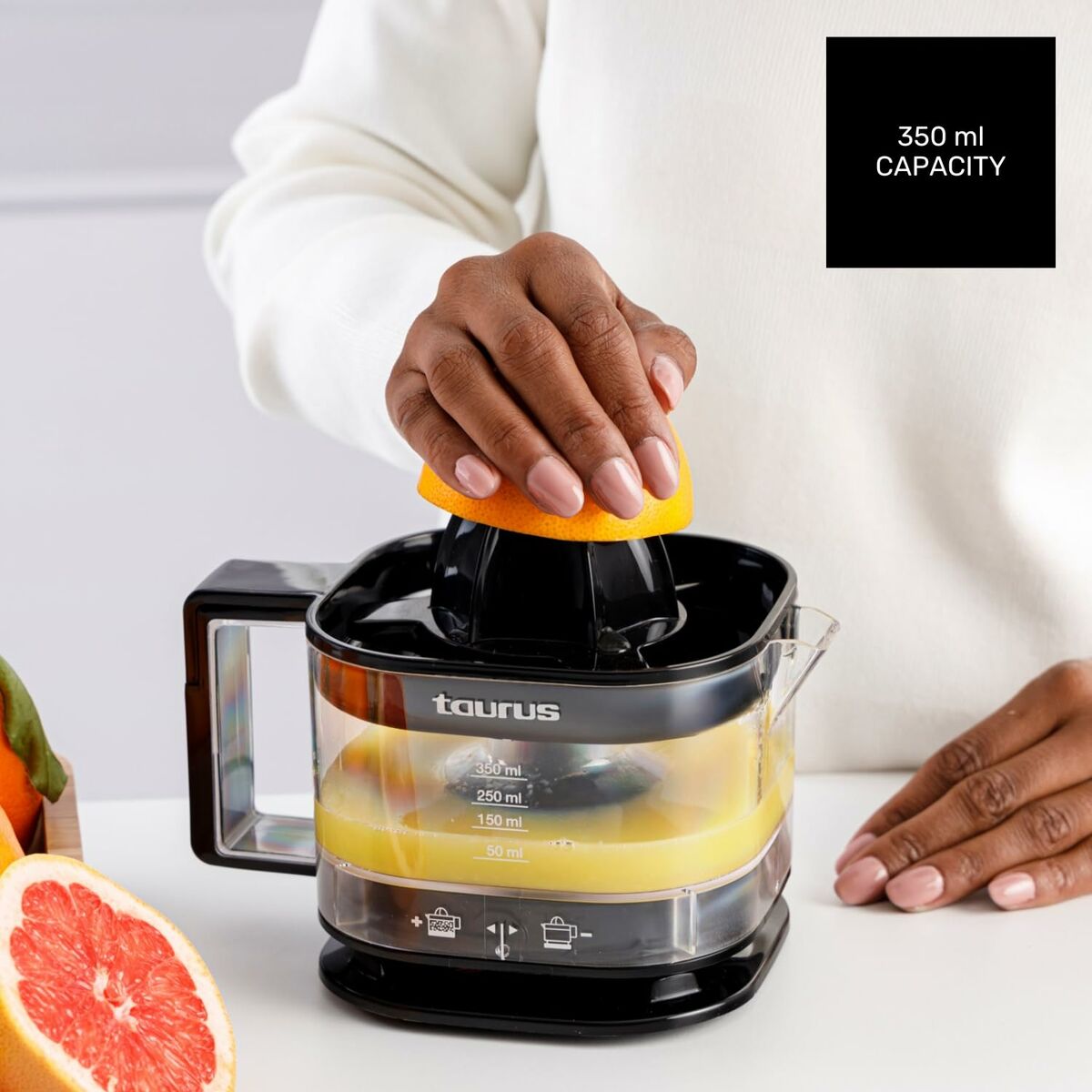 Electric Juicer Taurus TC350 NERO 25 W Black 350 ml-4