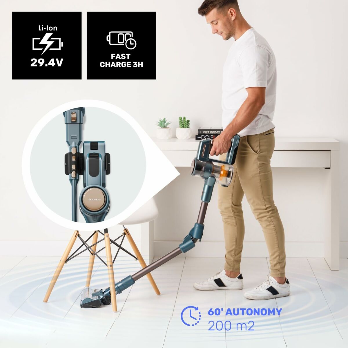 Stick Vacuum Cleaner Taurus DIGITAL FLEX-8