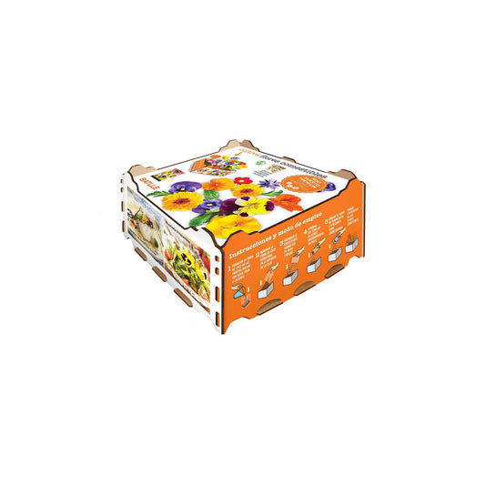Cultivation Set Batlle Flowers Edible 19 x 19 x 10 cm-1