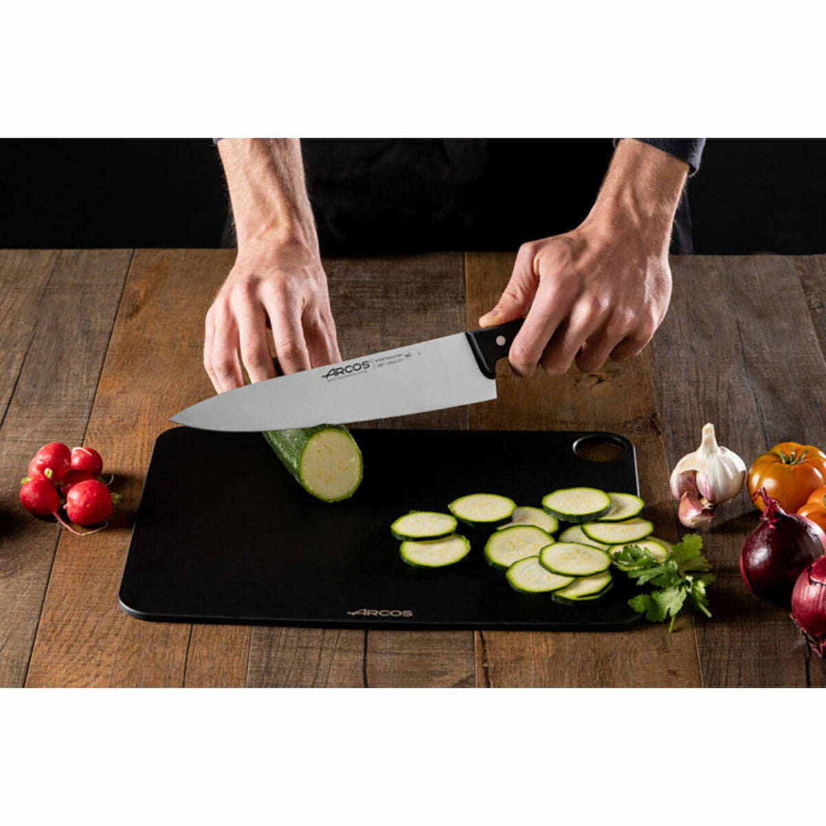 Kitchen Knife Arcos serie universal Black Steel 25 cm-1