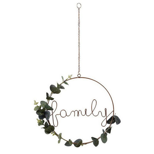 Hanging decoration Family Ø 31 cm Golden-0