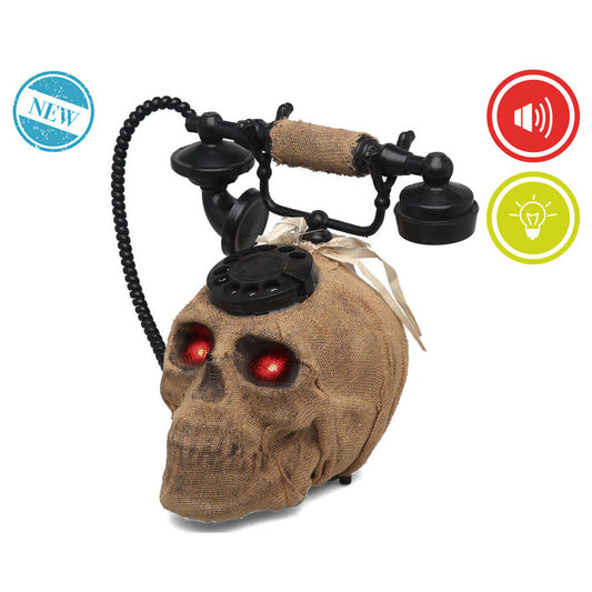 Halloween Decorations Skull Telephone-1