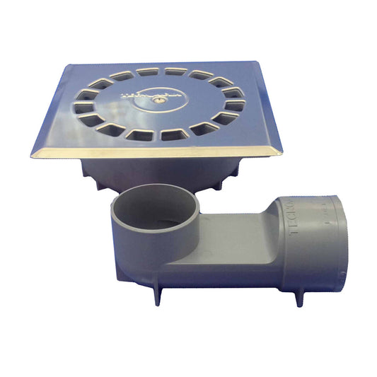 Drain Tecnoagua T-88 VHI PVC Stainless steel 11,8 x 11,8 x 4,5 cm Ø 4 cm-0