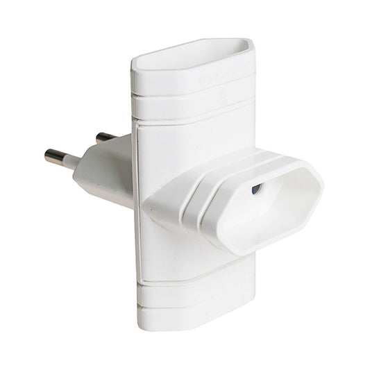 Plug adapter Solera 6009 Triple 250 V White 10 A 2300 W-0