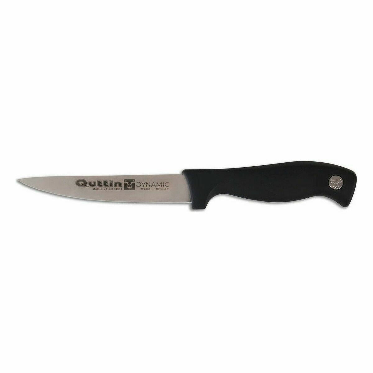 Kitchen Knife Quttin Dynamic Black Silver 11 cm (24 Units)-2
