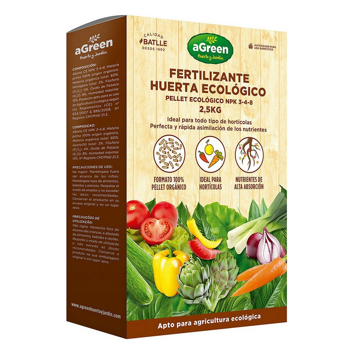 Plant fertiliser aGreen 2,5 kg Ecological-0