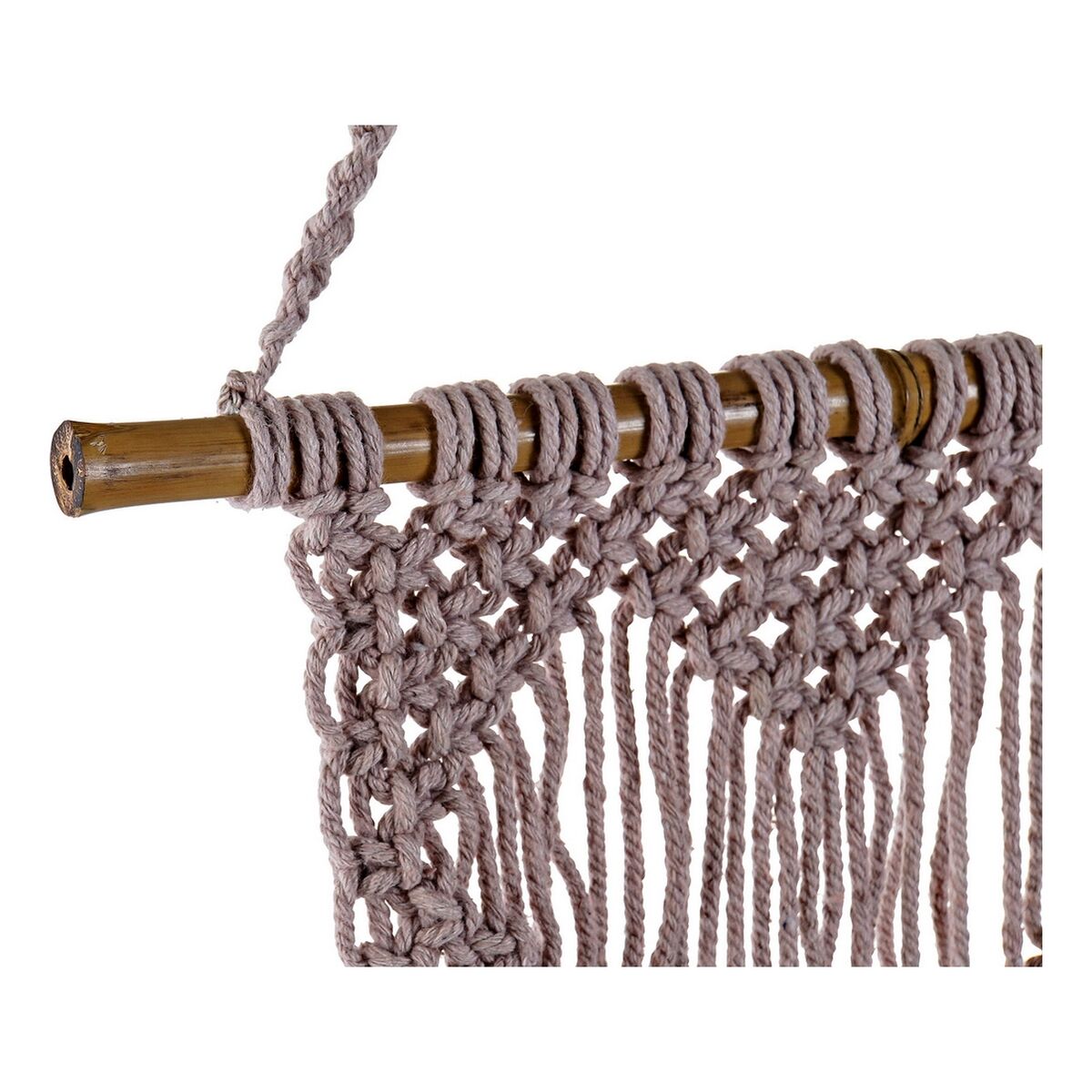 Hanging decoration DKD Home Decor Purple Light brown Bamboo-2