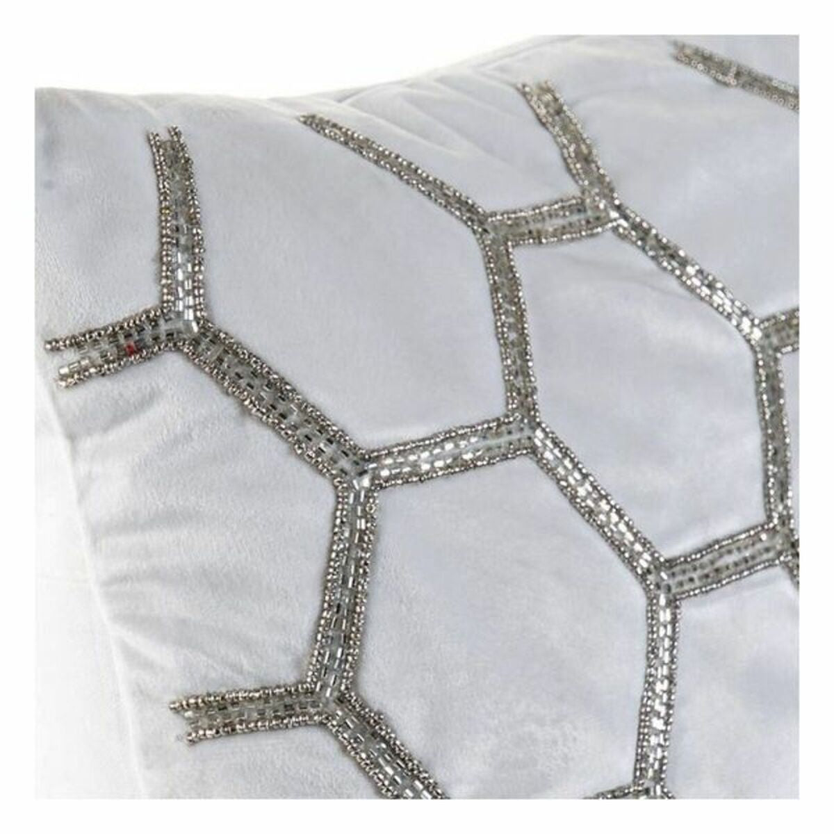 Cushion DKD Home Decor Velvet Geometric (45 x 45 cm)-1