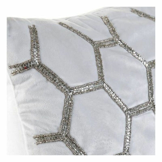 Cushion DKD Home Decor Velvet Geometric (45 x 45 cm)-1