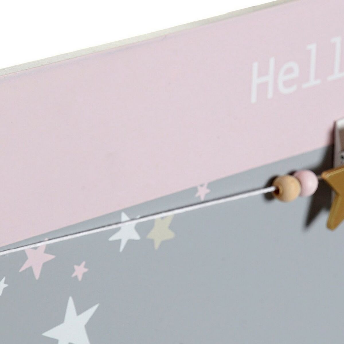 Photo Frame with Clamps DKD Home Decor Hello Lovely MDF Wood Stars 40 x 1 x 24 cm-2