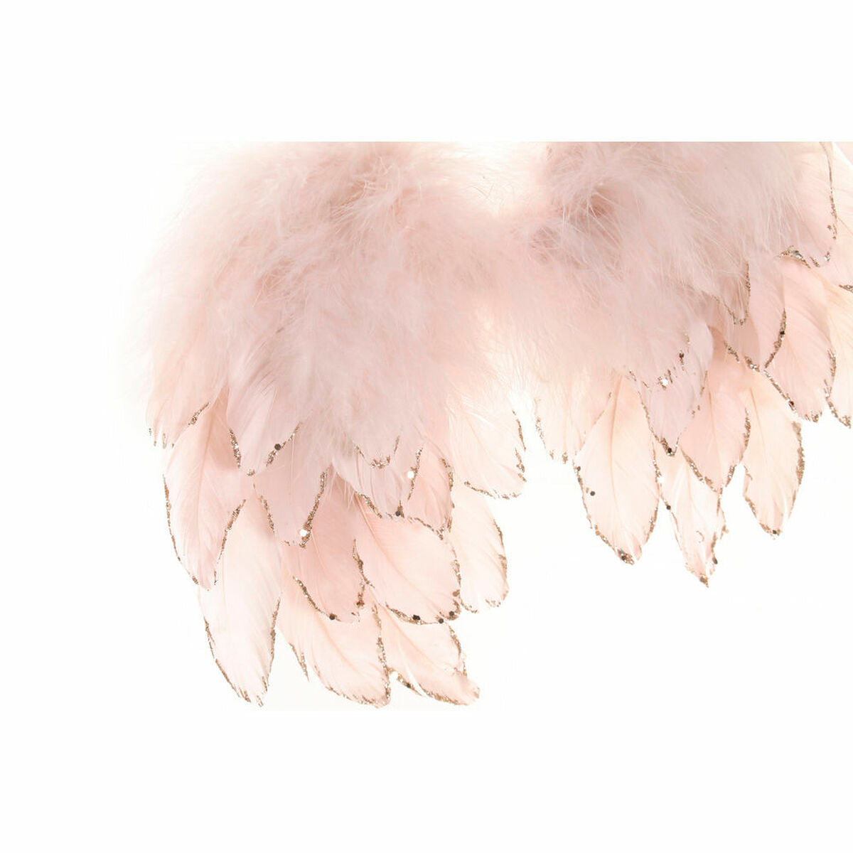 Christmas bauble DKD Home Decor Feathers (2 pcs) (28 x 4 x 33 cm)-1