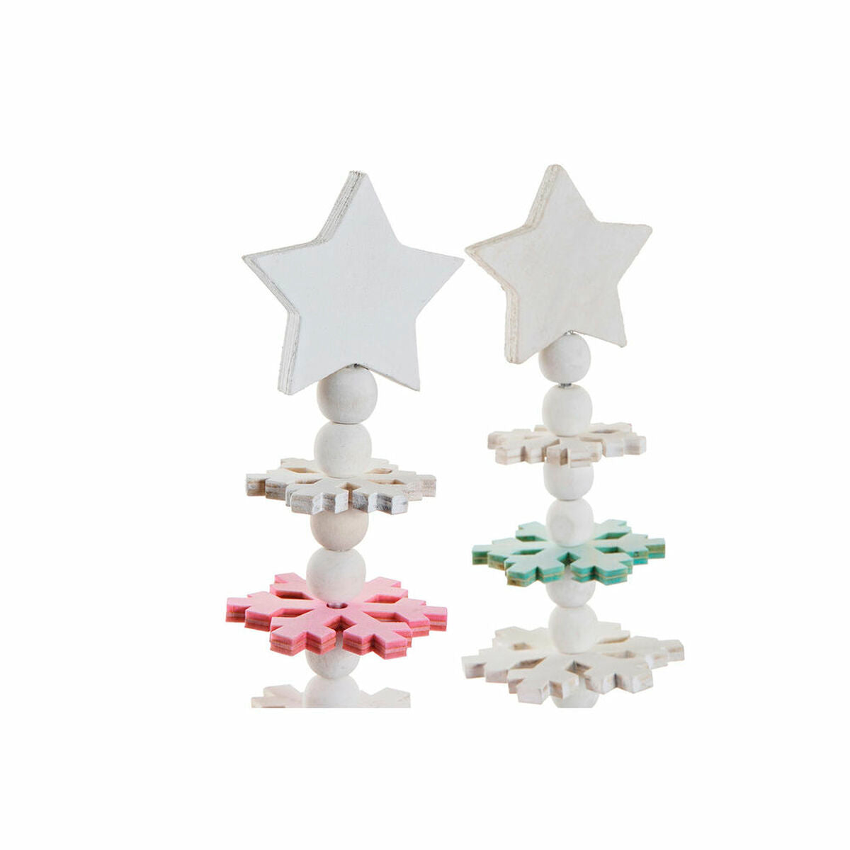 Christmas Tree DKD Home Decor MDF Wood (2 pcs) (11 x 11 x 41 cm)-2