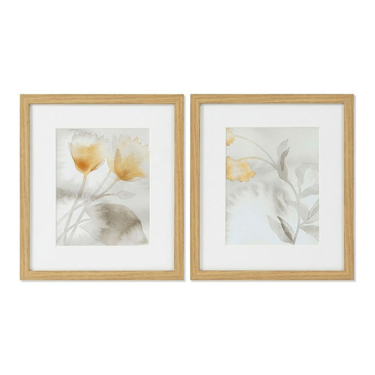 Canvas DKD Home Decor Crystal Canvas 33 x 3 x 38 cm-0