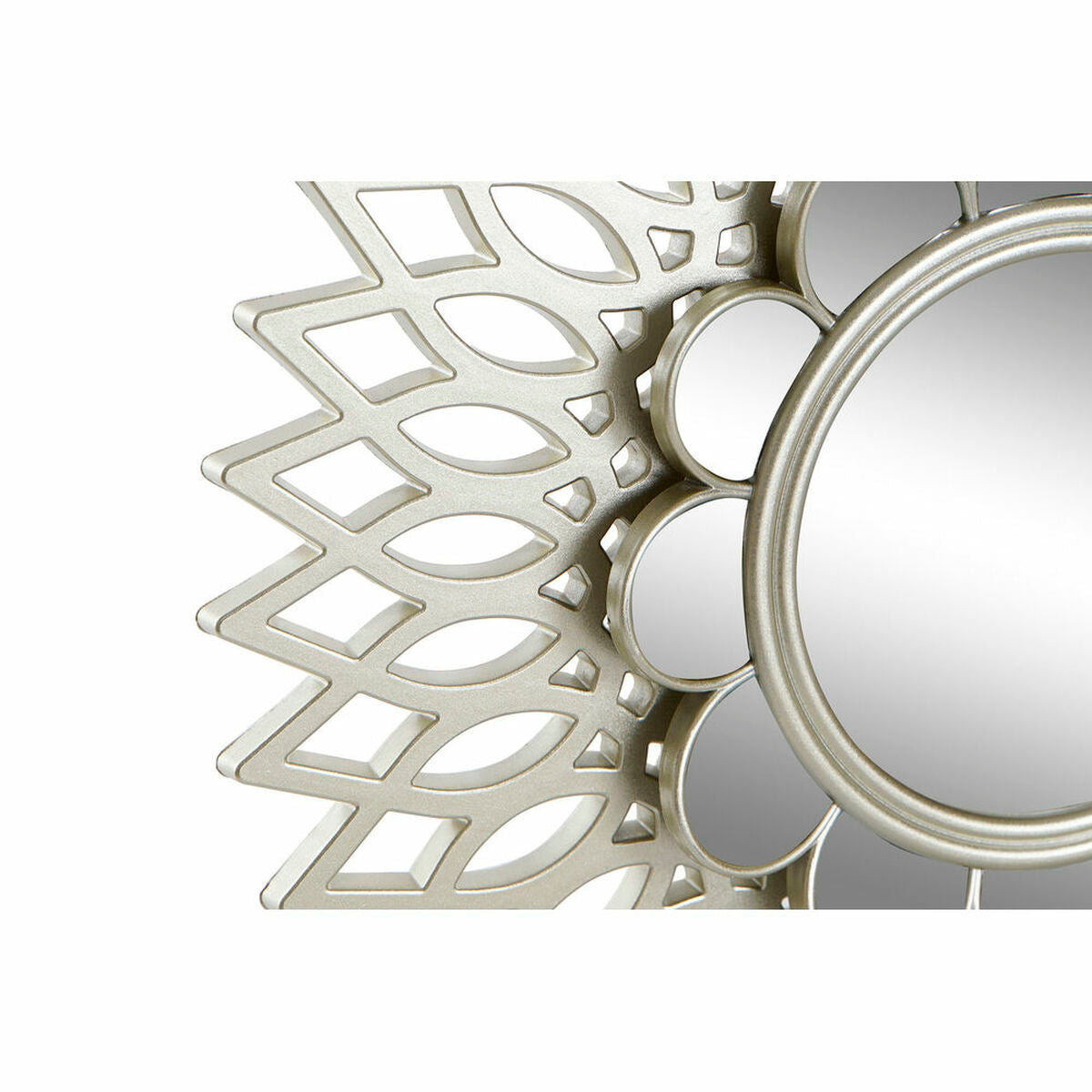 Mirror Set DKD Home Decor Wall polypropylene Golden Mirror (2 pcs) (35 x 3.5 x 35 cm)-1