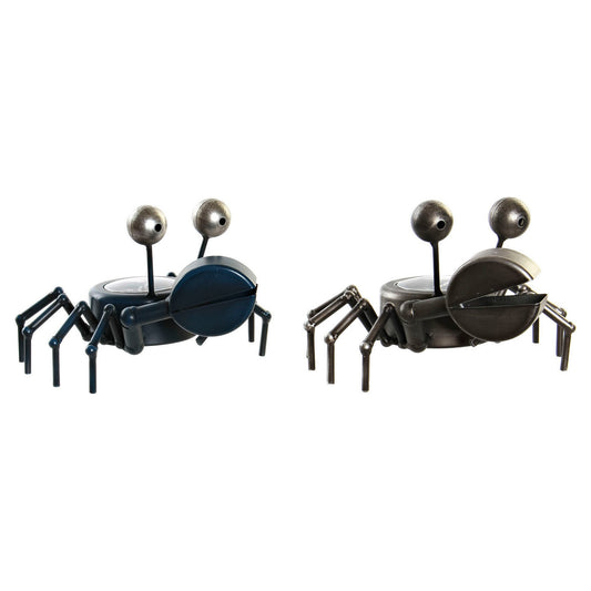 Table clock DKD Home Decor Blue Silver Animal Vintage Crab (2 Units)-1