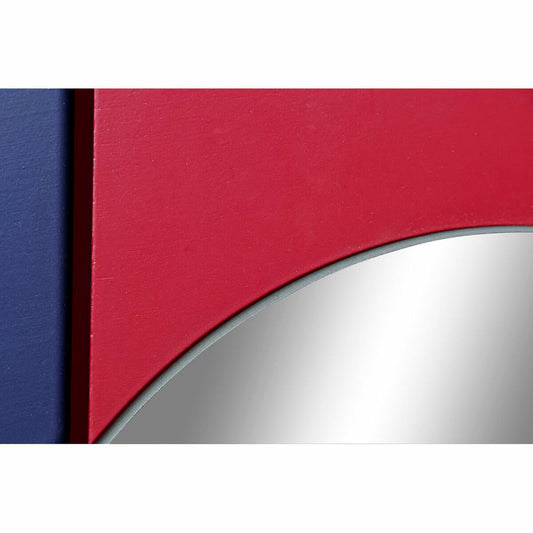 Wall mirror DKD Home Decor Blue White Red Turquoise Modern 46,5 x 2,5 x 45 cm (2 Units)-1