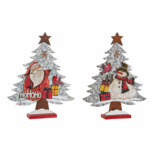 Christmas bauble DKD Home Decor Wood (2 pcs) (33 x 6 x 39.5 cm)-0