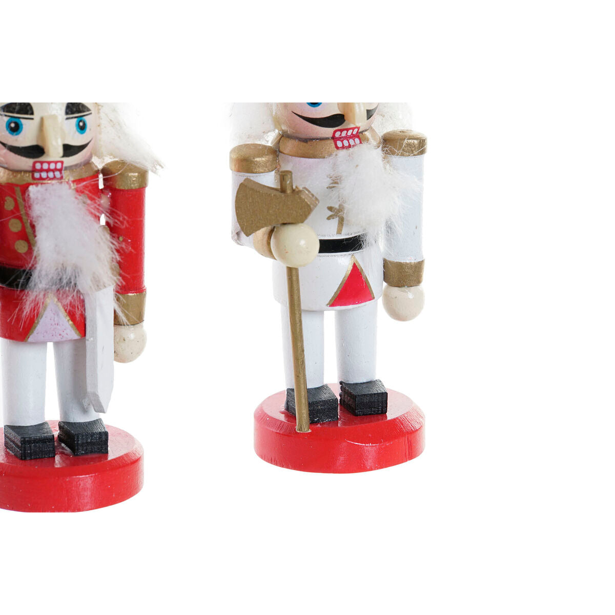 Christmas bauble DKD Home Decor Wood Nutcracker (3 x 3 x 10 cm) (4 Units)-2