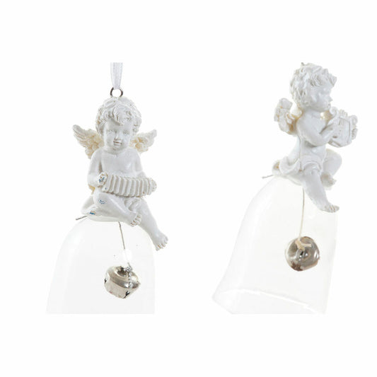 Christmas bauble DKD Home Decor Resin Crystal Angel (4 pcs) (5 x 5 x 10.5 cm)-1