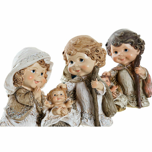 Christmas nativity set DKD Home Decor Resin Multicolour (16 x 9 x 12 cm) (2 Units)-1