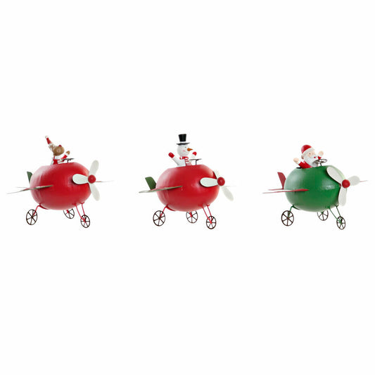Christmas bauble DKD Home Decor Metal Reindeer (19 x 14 x 13 cm) (3 pcs)-0