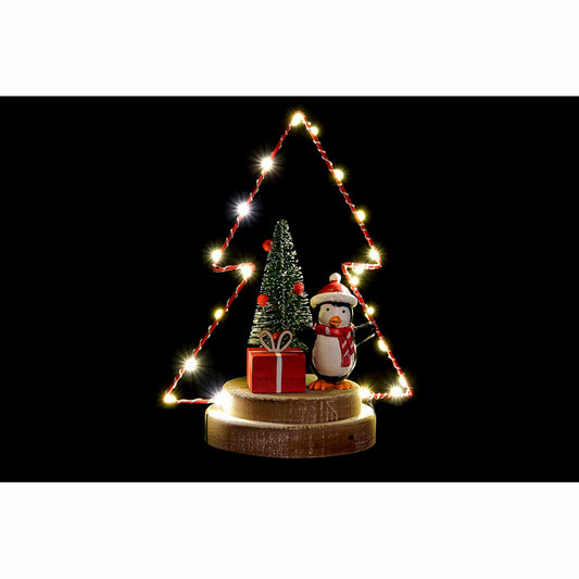 Christmas bauble DKD Home Decor Tree Metal Wood (17 x 11 x 21 cm) (3 pcs)-1