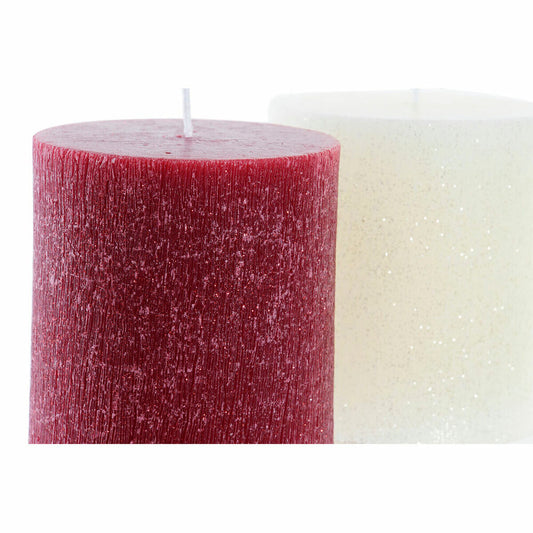Candle DKD Home Decor Christmas (9 x 9 x 10 cm) (2 Units)-1