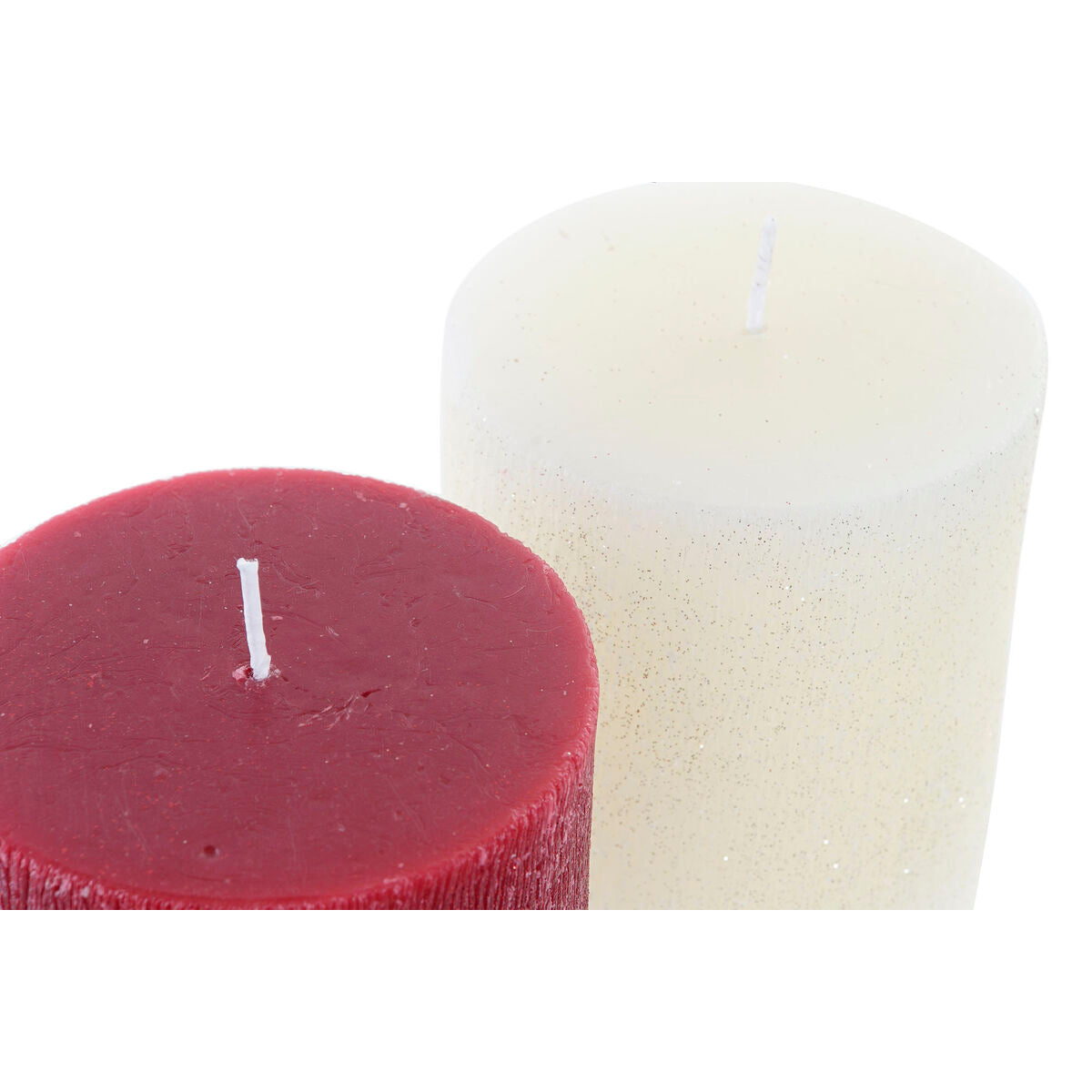 Candle DKD Home Decor Christmas (9 x 9 x 10 cm) (2 Units)-2