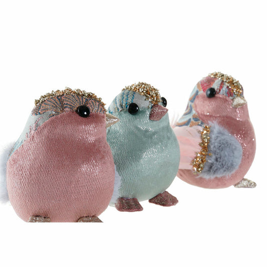 Christmas bauble DKD Home Decor Polyester Foam (3 pcs) (15 x 10 x 11 cm)-1