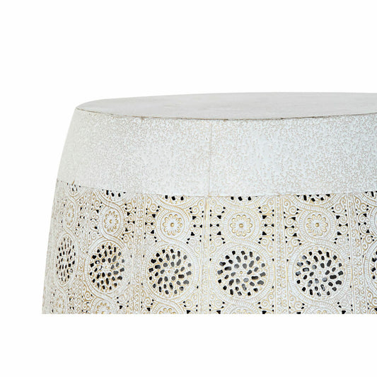 Side table DKD Home Decor White Multicolour Golden Metal 40 x 40 x 42 cm-1