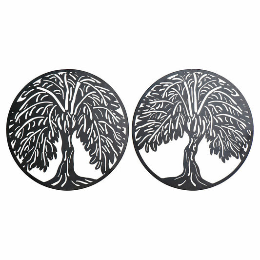 Wall Decoration DKD Home Decor Tree Metal (2 pcs) (40 x 1 x 40 cm)-0