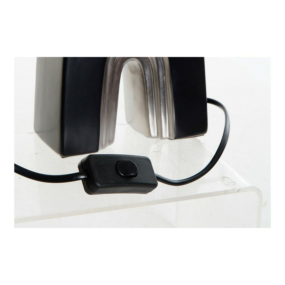 Desk lamp DKD Home Decor Ceramic Black Polyester (20 x 20 x 31 cm) (2 pcs)-2