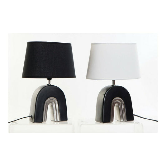 Desk lamp DKD Home Decor Ceramic Black Polyester (20 x 20 x 31 cm) (2 pcs)-1
