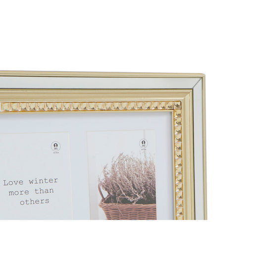 Photo frame DKD Home Decor Luxury Golden Silver Crystal polystyrene Traditional 46,5 x 2 x 28,5 cm (2 Units)-1