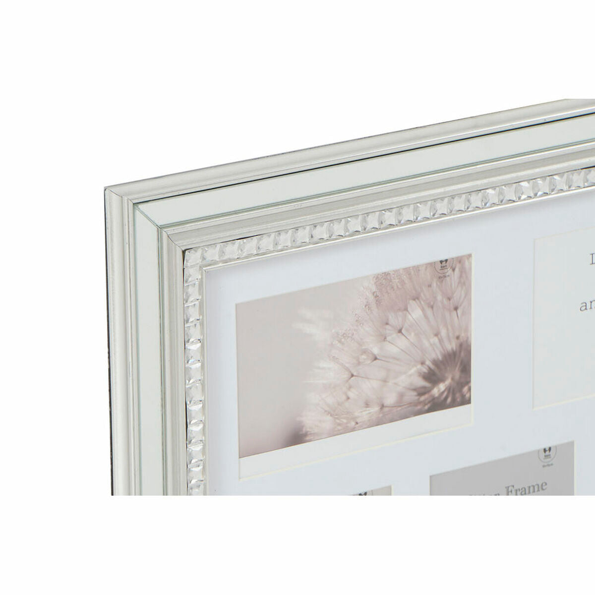 Photo frame DKD Home Decor Luxury 46,5 x 2 x 40 cm Crystal Silver Golden polystyrene Traditional (2 Units)-2