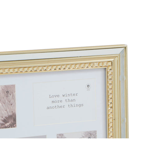 Photo frame DKD Home Decor Luxury 46,5 x 2 x 40 cm Crystal Silver Golden polystyrene Traditional (2 Units)-1