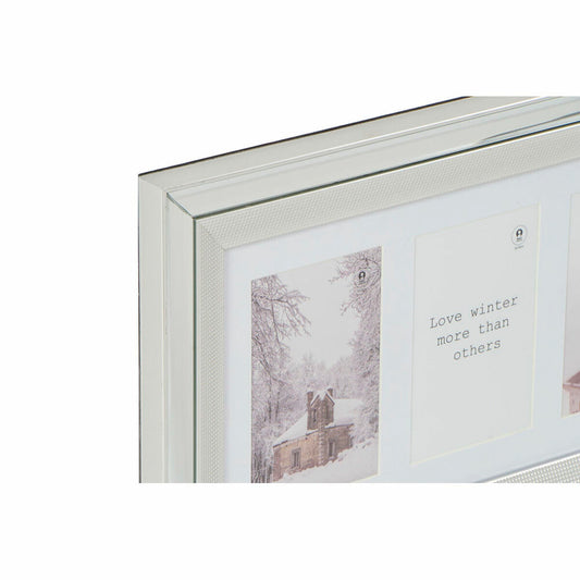 Photo frame DKD Home Decor Crystal polystyrene Golden Silver Traditional 47 x 2 x 29 cm (2 Units)-1
