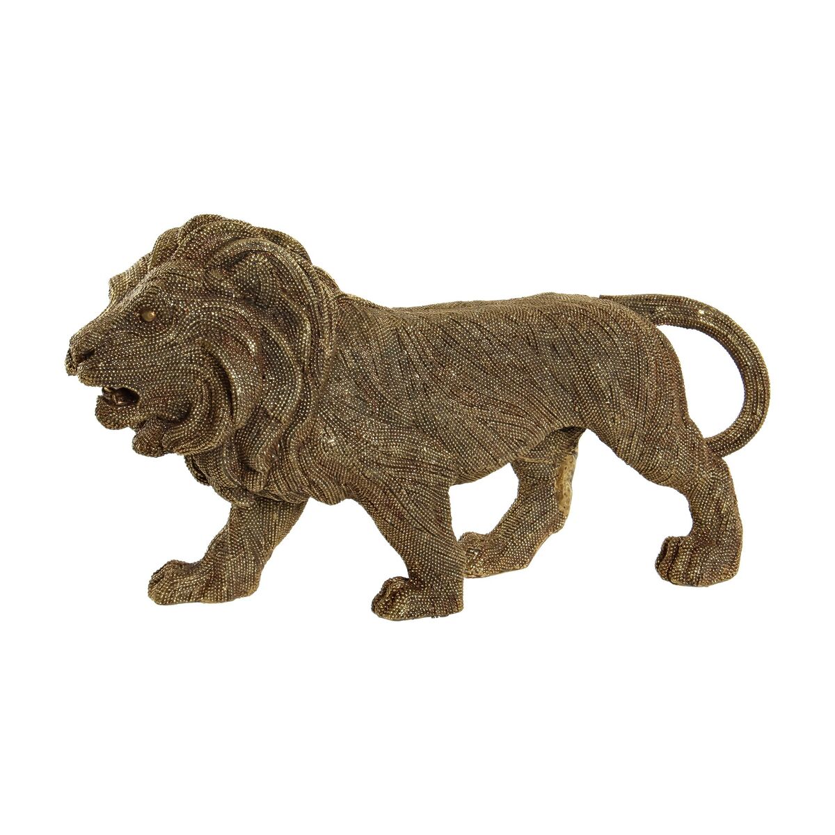 Decorative Figure DKD Home Decor Golden Colonial Lion 30 x 9,4 x 16,7 cm-0