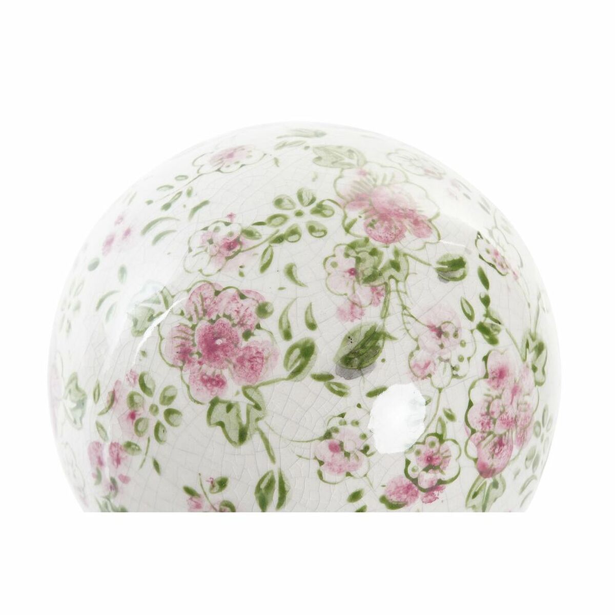 Decorative bauble DKD Home Decor Flowers Stoneware (12 x 12 x 12 cm)-2