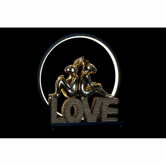 Lighting decoration DKD Home Decor Love Resin Rabbit love 30 x 11 x 31,5 cm-1
