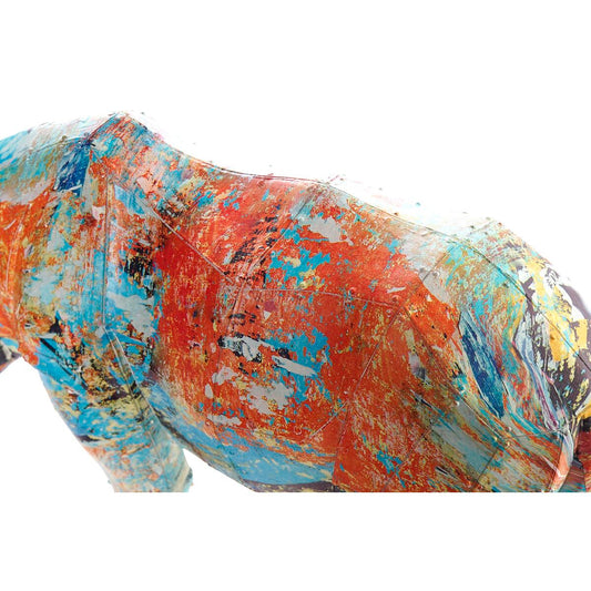 Decorative Figure DKD Home Decor 34 x 12,5 x 16,5 cm Multicolour Rhinoceros Modern-1
