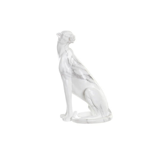 Decorative Figure DKD Home Decor Grey White Leopard Resin Marble (25 x 18 x 41 cm)-0
