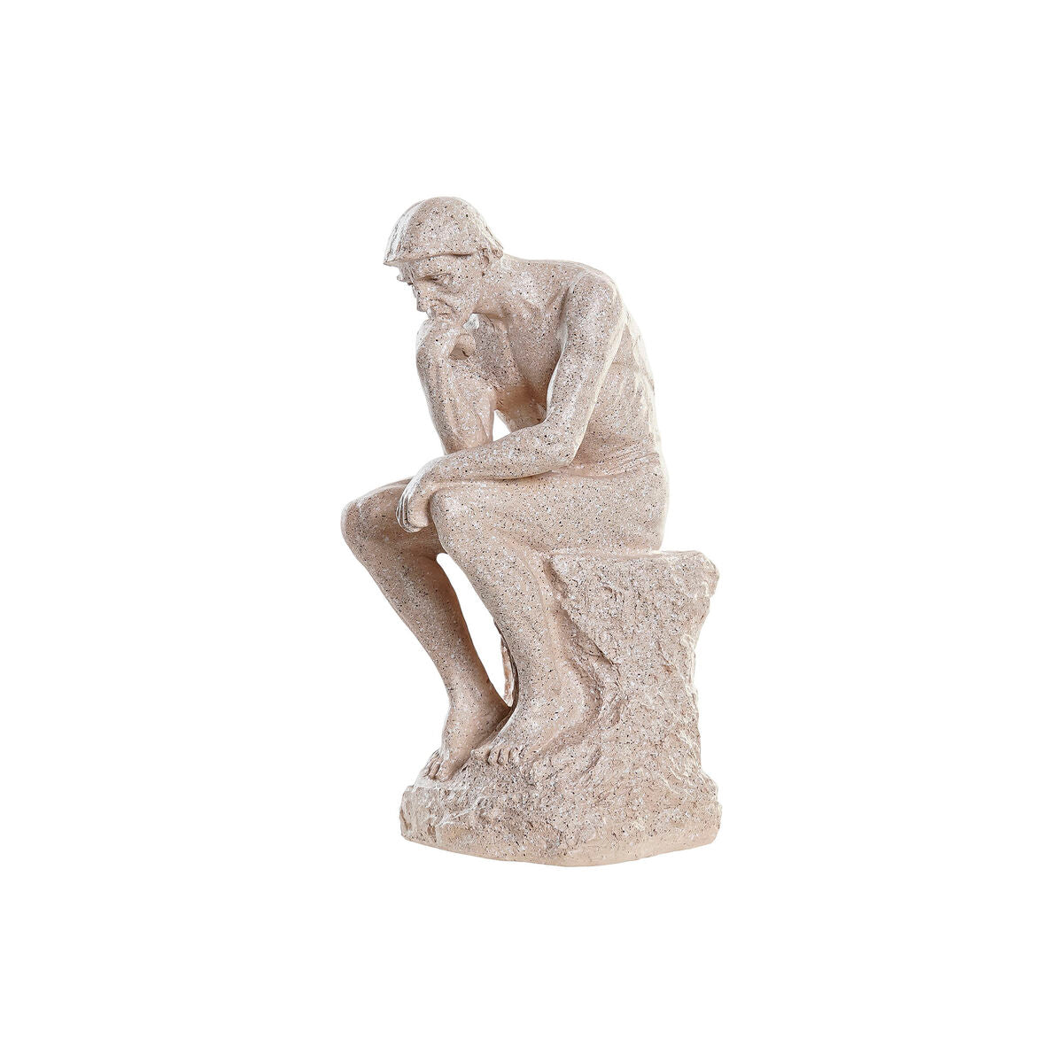 Decorative Figure DKD Home Decor The Thinker Beige Men 12 x 11 x 25 cm-0