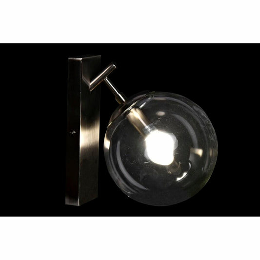 Wall Lamp DKD Home Decor 25W Crystal Silver Metal 220 V (20 x 25 x 27 cm)-1