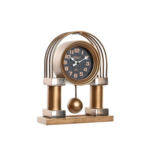Table clock DKD Home Decor Black Golden Traditional-0