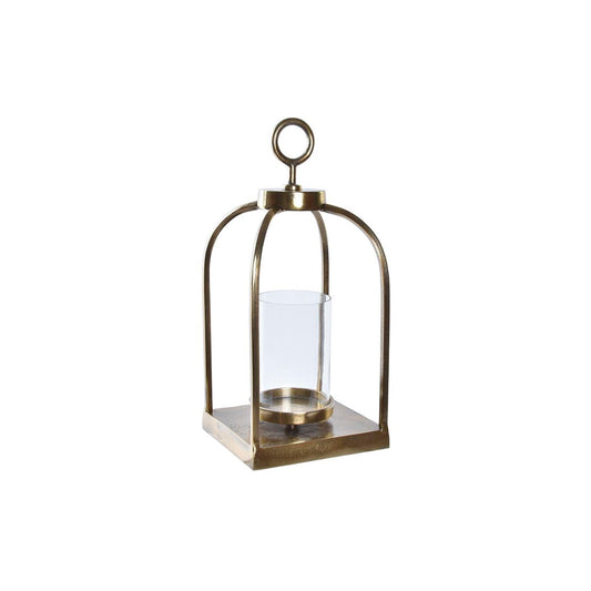 Lantern DKD Home Decor Crystal Golden Aluminium (19 x 19 x 43 cm)-0