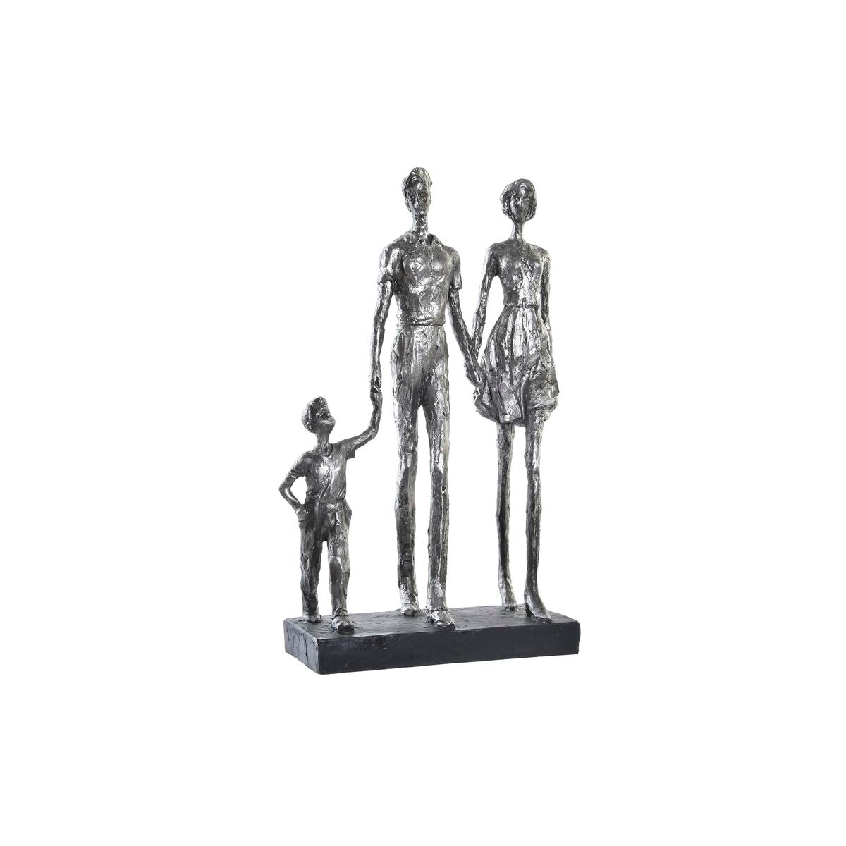 Decorative Figure DKD Home Decor Silver Black Resin Modern Family (26 x 11,5 x 41,5 cm)-0