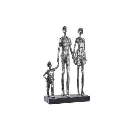 Decorative Figure DKD Home Decor Silver Black Resin Modern Family (26 x 11,5 x 41,5 cm)-0