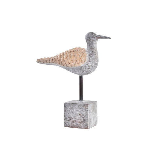Decorative Figure DKD Home Decor Grey Natural Bird Mediterranean 23 x 9 x 26,7 cm-0